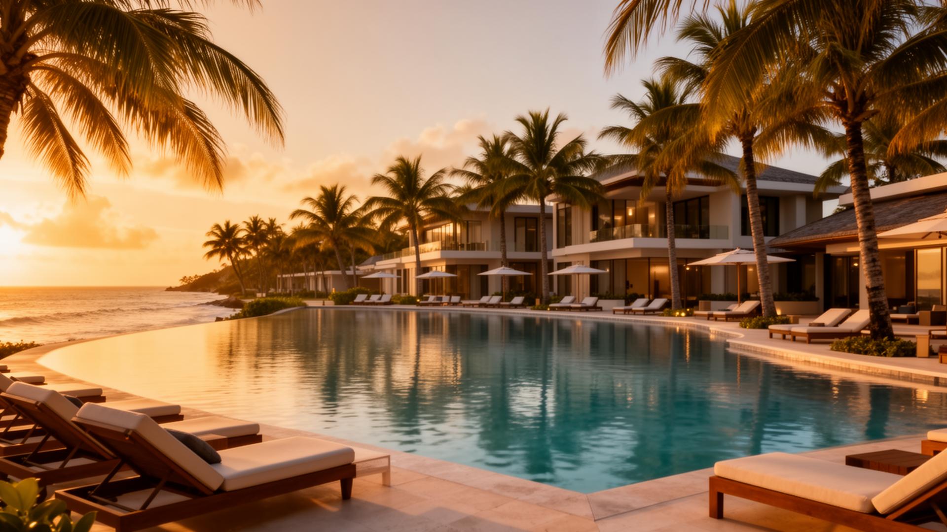 Resort pool serenity